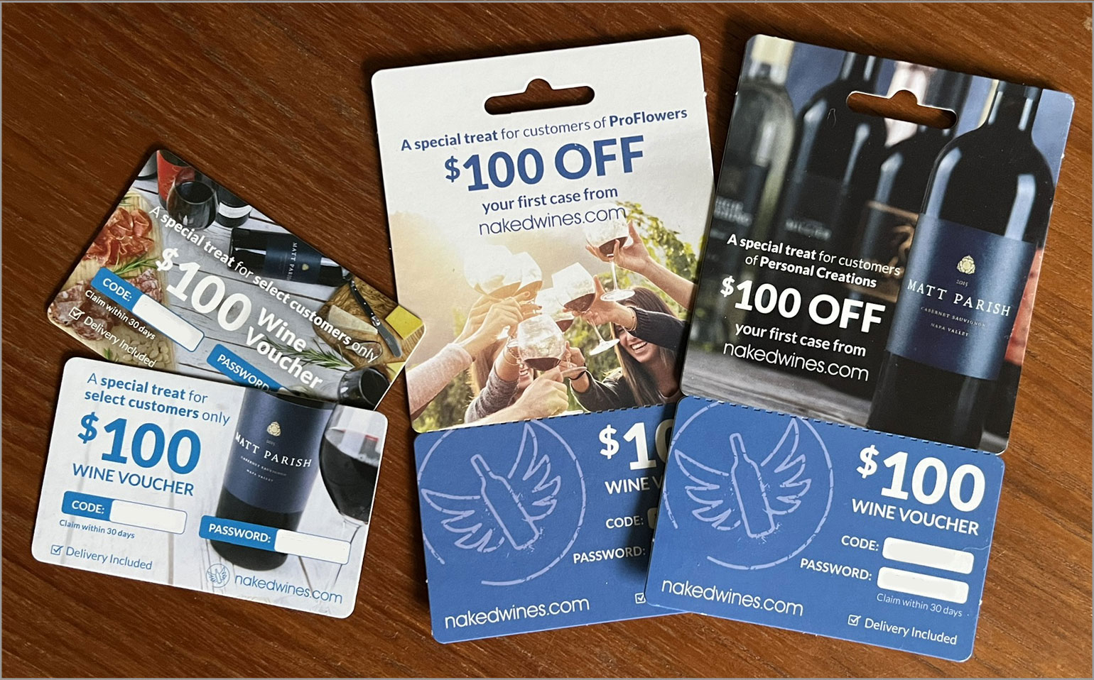 Alternative looks for voucher redesign