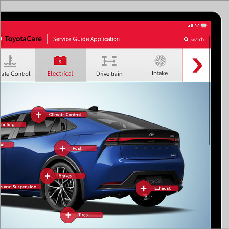 Toyota iPad course design